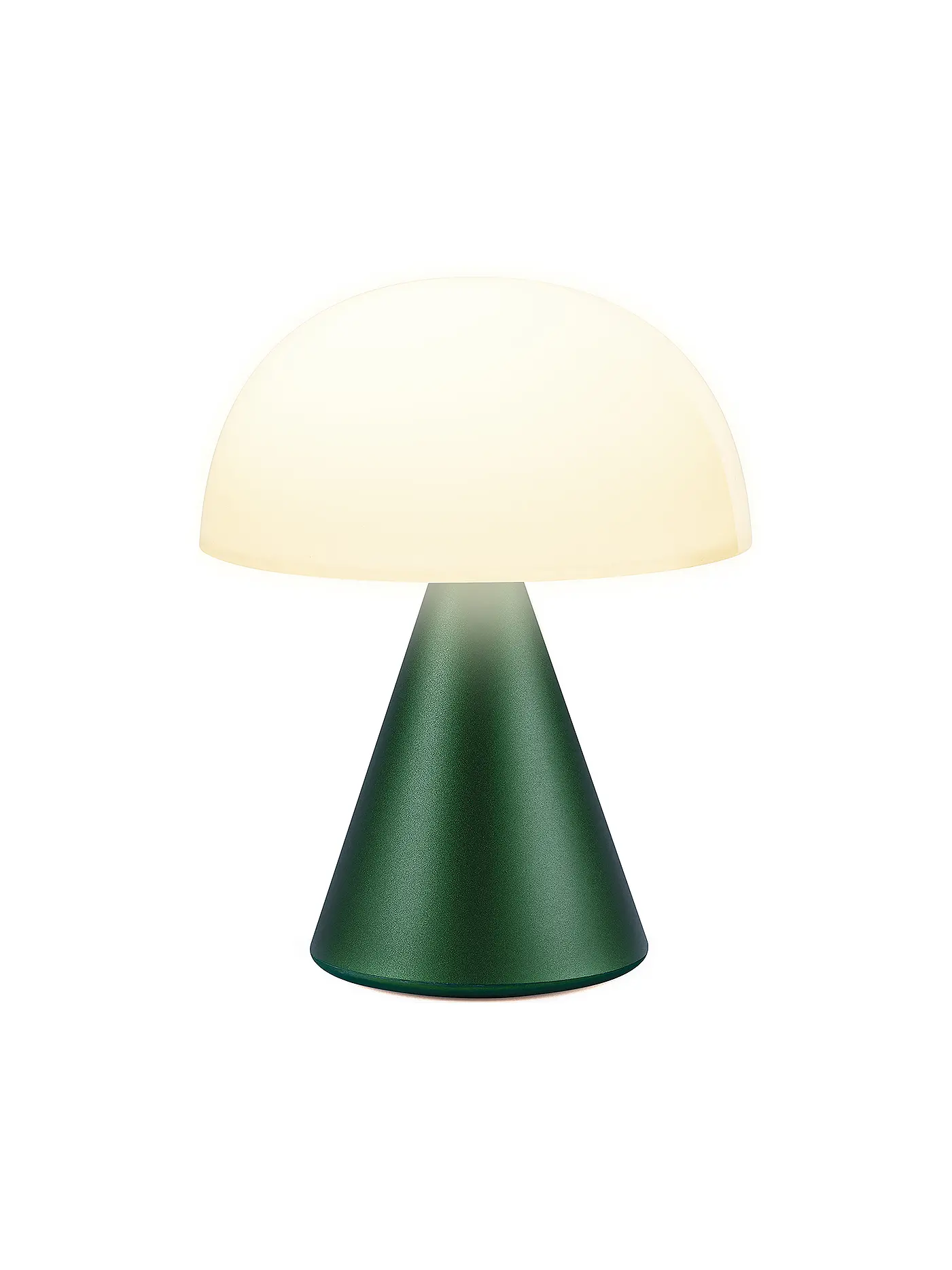 LEXON | LED Lampe MINA L 17cm Soft Gold | dunkelgrün
